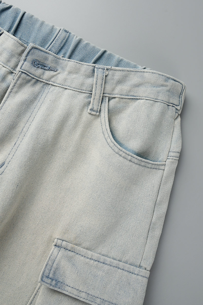 Casual Solid Ripped Make Old High Waist Denim Jeans