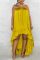 Orange Sexy Casual Vacation Simplicity Solid Solid Color Strapless Strapless Dress Dresses