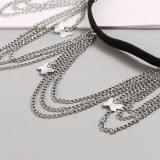 Silver Sexy Patchwork Butterfly Chains Accessories