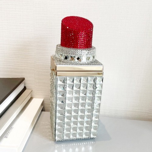 Red Casual Daily Party Patchwork Rhinestone Bags
