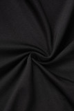 Black Sexy Patchwork Hot Drilling See-through Backless Spaghetti Strap Long Dress Dresses