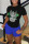 Blue Casual Street Print Patchwork O Neck Short Sleeve Two Pieces