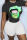 White Casual Street Print Patchwork O Neck Short Sleeve Two Pieces