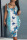 Light Blue Sexy Casual Print Basic U Neck Vest Dress Dresses