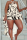 Khaki Casual Vacation Print Hollowed Out Printing Halter Sleeveless Two Pieces