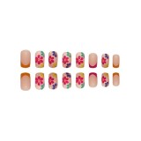 Multicolor Casual Simplicity Print Basic Nail Paste
