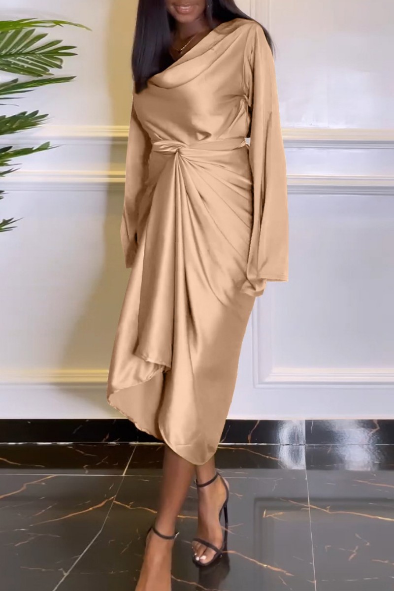 Casual Simplicity Solid Fold V Neck Half Sleeve Two Pieces