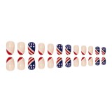 Red Casual Print The stars Basic Nail Paste