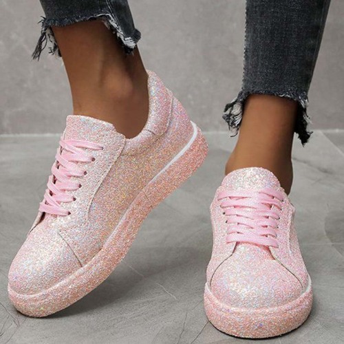 Pink Casual Patchwork Round Out Door Shoes