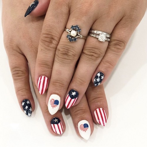 Blue Casual The stars Nail Paste