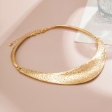 Gold Casual Vacation Solid Necklaces