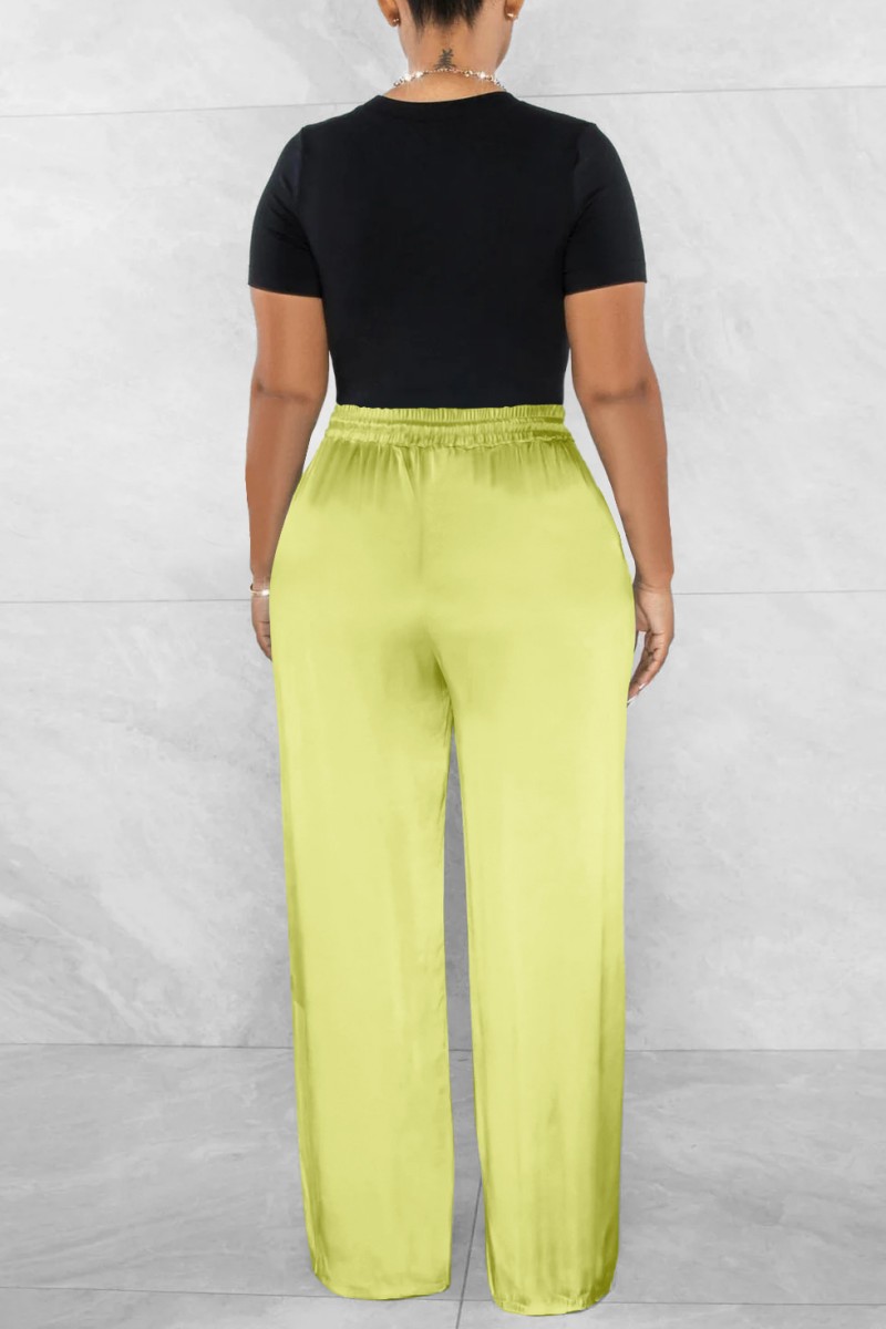 Blue Solid Trousers