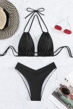 Dark Khaki Sleeveless Cami Bra and Shorts Vacation Beach 2 Piece Swimsuit With Paddings