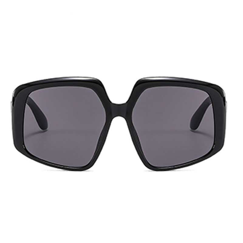 Wholesale Black Casual Solid Leopard Patchwork Sunglasses K82501-1 Online