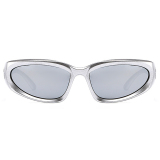 Silver Casual Daily Solid Patchwork Sunglasses