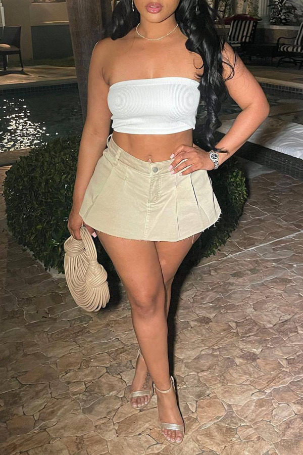 Sexy Celebrities Solid Color Lace Bow Decor Low Waist Type A Solid Color Bottoms