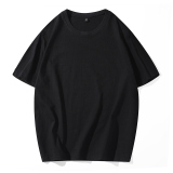 Black Daily Solid Patchwork O Neck T-Shirts