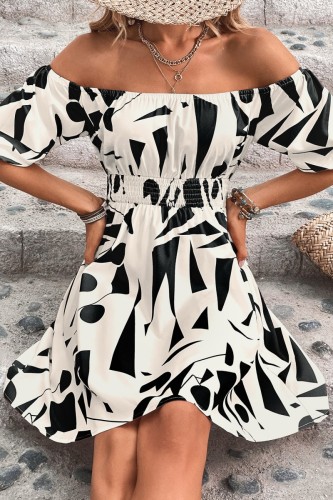 Apricot Casual Backless Off the Shoulder Short Sleeve Dress Dresses