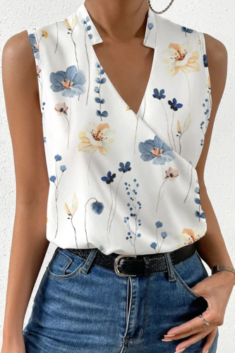 Purple Casual Print Solid Patchwork V Neck Tops