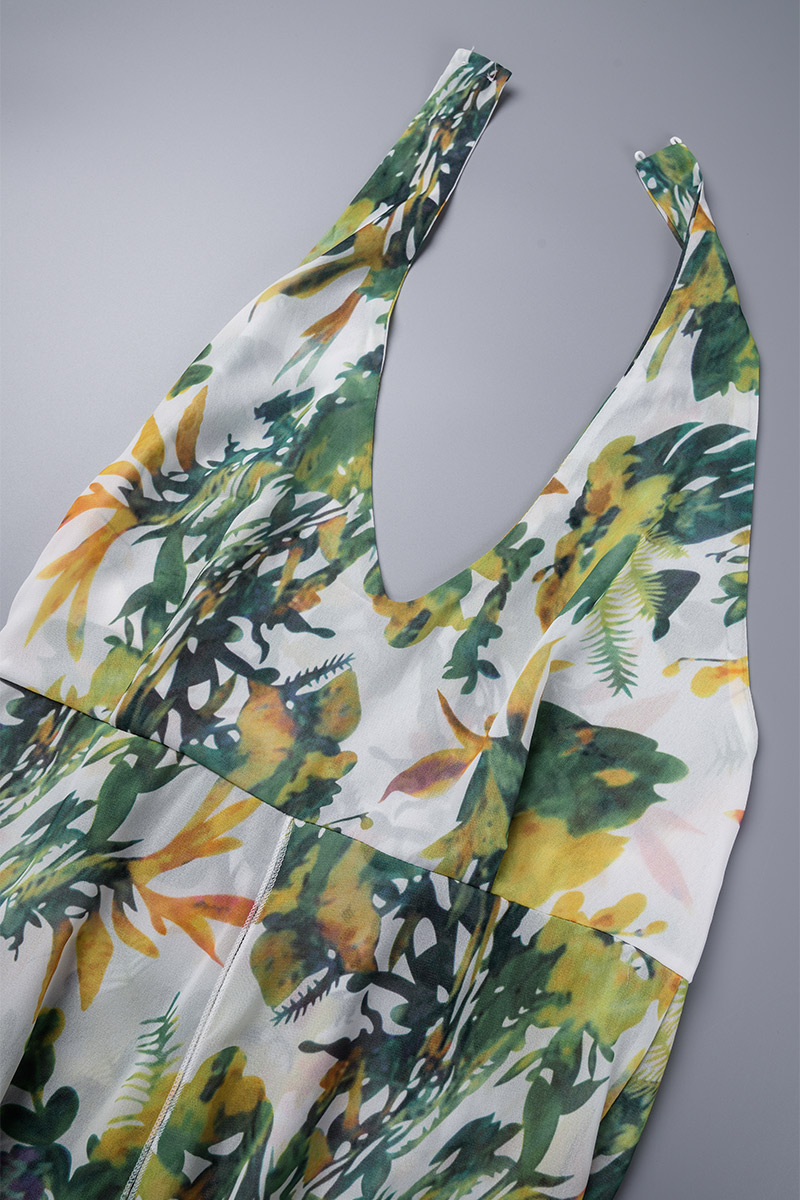 Pure Color Sleeveless Belt Romper