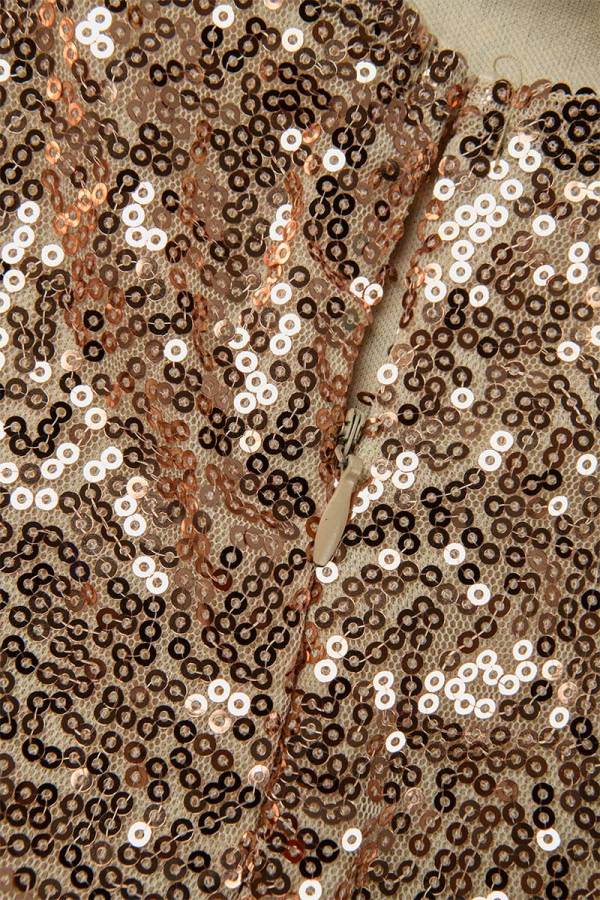 Casual Solid Sequins One Shoulder Irregular Dress Dresses