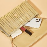 Gold Casual Daily Solid Patchwork Bags