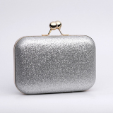 Silver Casual Solid Patchwork Bags