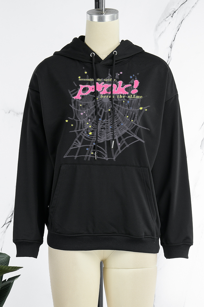 Street Color Lump Zipper Hooded Collar Tops(10 Colors)