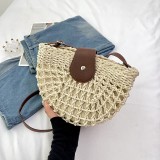 Cream White Casual Daily Patchwork Bags