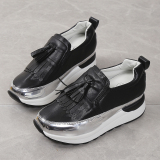 Black Casual Sportswear Patchwork Contrast Round Comfortable Out Door Shoes
