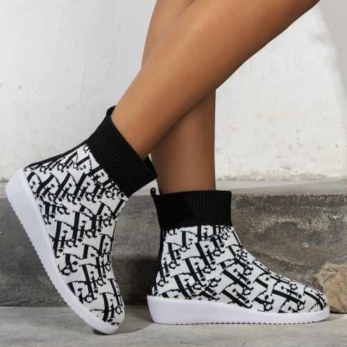 Grey Casual Patchwork Round Comfortable Out Door Shoes