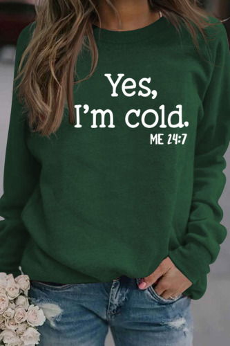 Dark Green Casual Street Print Patchwork O Neck Tops