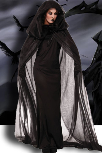 Black Fashion Solid Patchwork Hooded Collar Outerwear