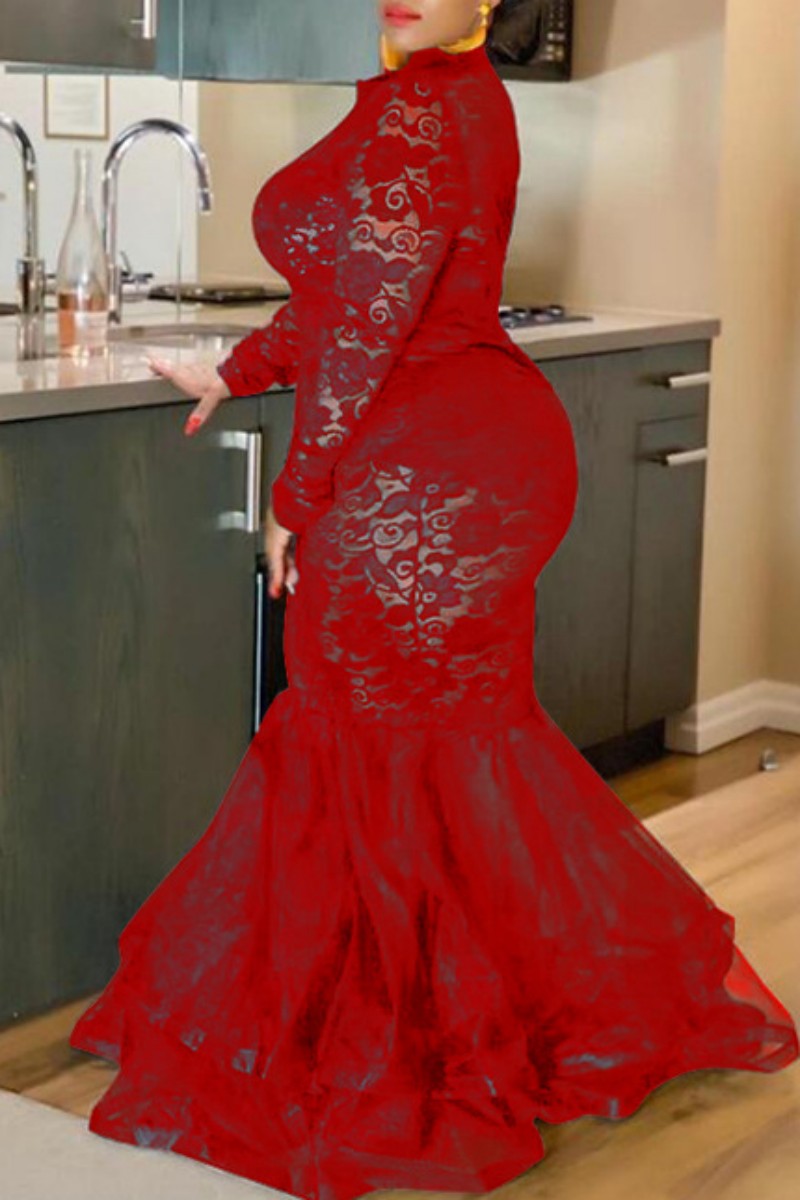 See Through Jersey Sexy Dresses with Slit Lilac Plus Size