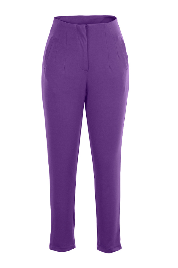 Gray Knit Trousers