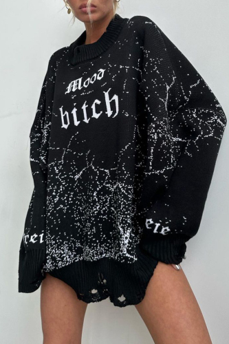 Black Casual Embroidery Patchwork O Neck Tops