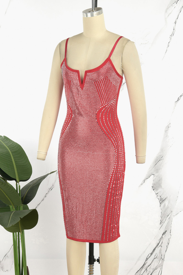 Sexy Formal Patchwork Flowers Backless Slit Spaghetti Strap Evening Dresses