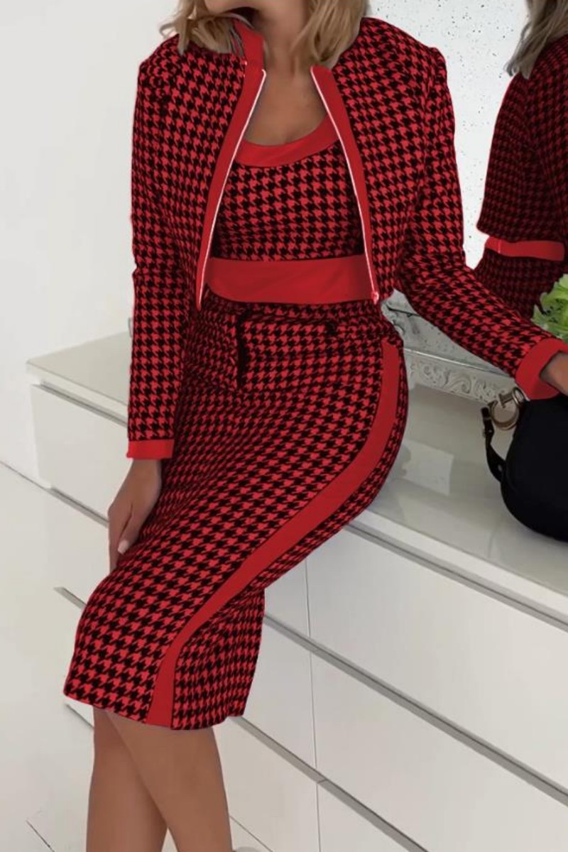 Printed Casual Three Piece Set