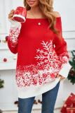 Casual Snowflakes Weave Off the Shoulder Tops