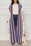Casual Striped Cardigan Outerwear