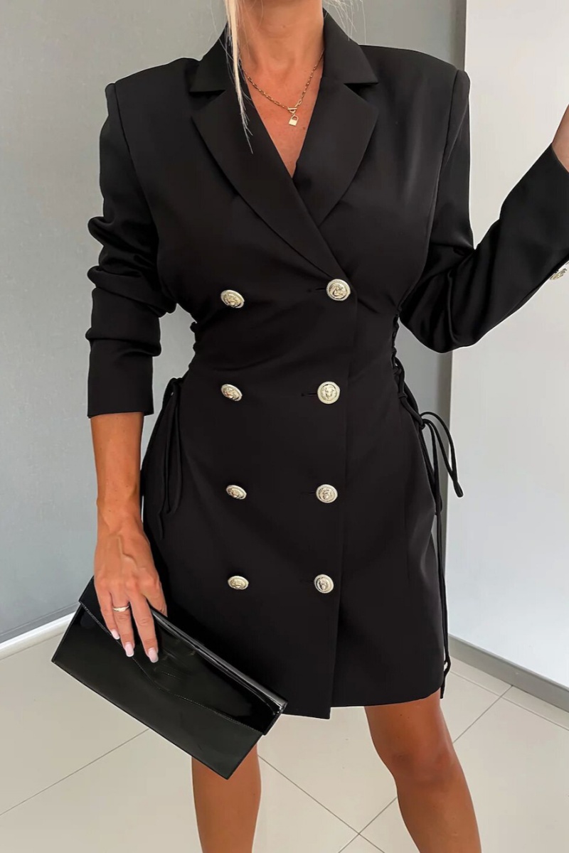 Casual Solid Frenulum Backless Hooded Collar Dresses main image 0