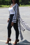 Casual Striped Print Cardigan Outerwear