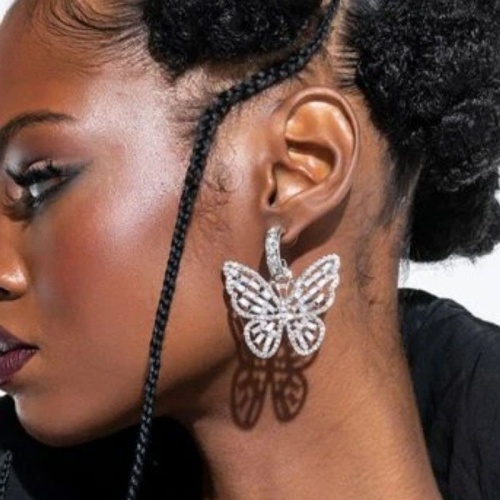 Casual Daily Party Butterfly Rhinestone Earrings