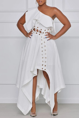 Plus-Size Asymmetrical Short Dress main image 1