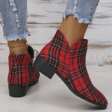 Casual Patchwork Pointed Out Door Shoes (Heel Height 1.57in)