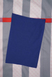 Street Print Patchwork Pocket Cardigan Collar Outerwear