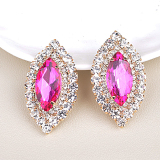 Casual Party Rhinestone Patchwork Earrings