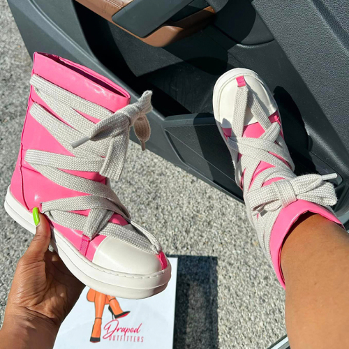 Casual Patchwork Frenulum Round Comfortable Shoes