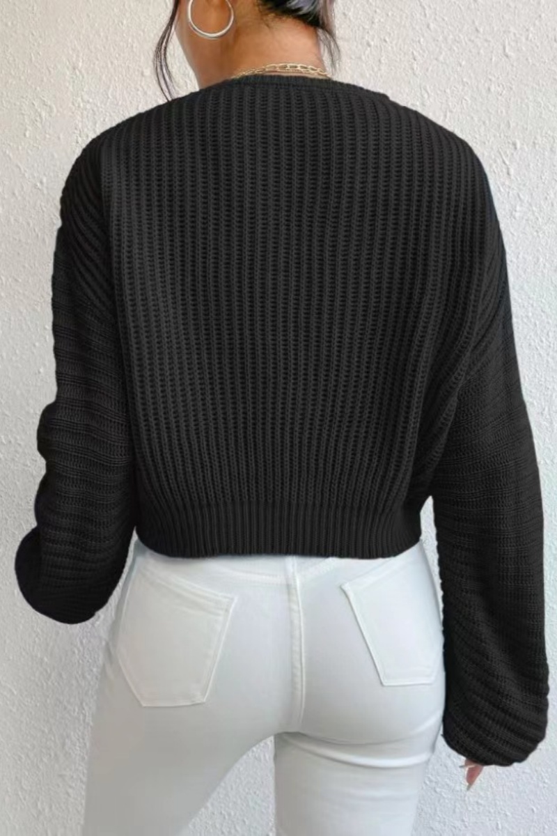 V Neck Simple Solid Color Casual Top