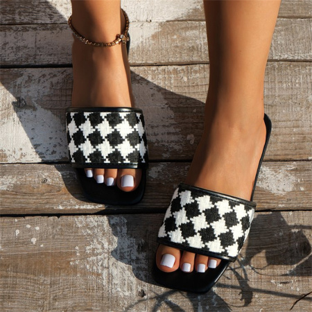 Casual Patchwork Square Shoes
